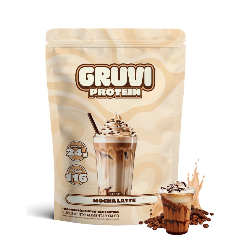 Proteína Vegana Gruvi - sabor Mocha Latte
